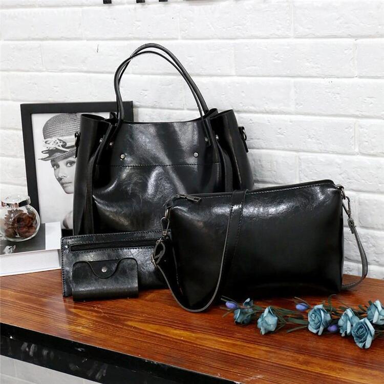 đNĆi Vintage NĂ©gyrĂ©szes Nagy KapacitĂĄsĂș, EgyszĂnƱ Crossbody VĂĄlltĂĄska