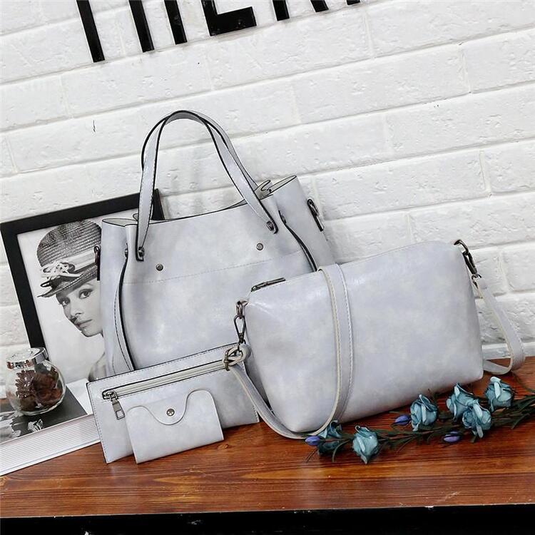 đNĆi Vintage NĂ©gyrĂ©szes Nagy KapacitĂĄsĂș, EgyszĂnƱ Crossbody VĂĄlltĂĄska