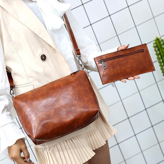 đNĆi Vintage NĂ©gyrĂ©szes Nagy KapacitĂĄsĂș, EgyszĂnƱ Crossbody VĂĄlltĂĄska