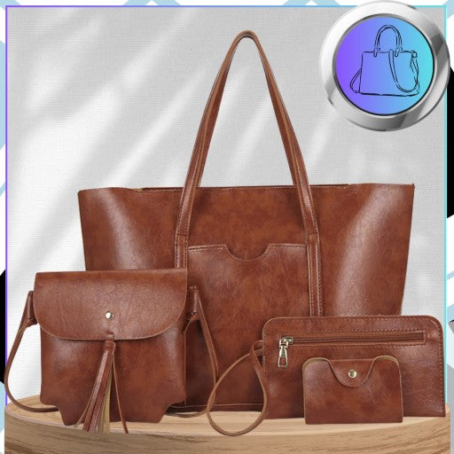 👜Női Shopper Táska-Szett Bőr Válltáska Tágas